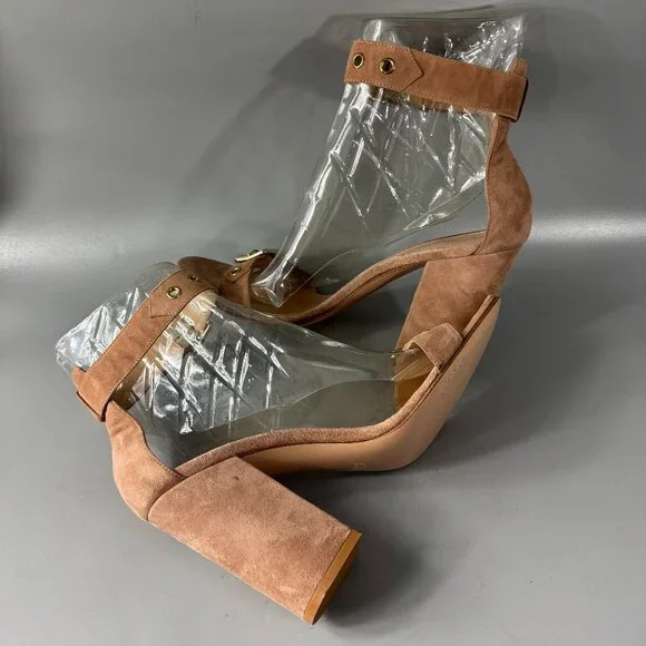 Gianvito Rossi Suede Sandals, Size 41.5